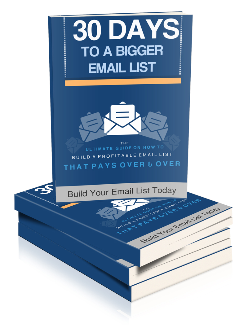Thumbnail 30 Days To A Bigger Email List eBook