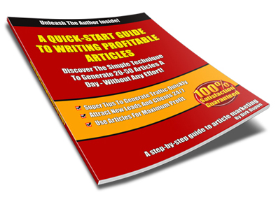 Thumbnail A Quick Start Guide To Writing Profitable Articles eBook