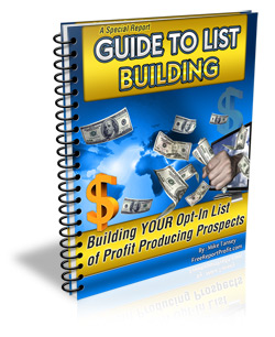 Product picture A Special Report Guide To List Building eBook