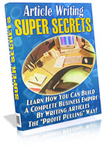 Product picture Article Writing Super Secrets eBook